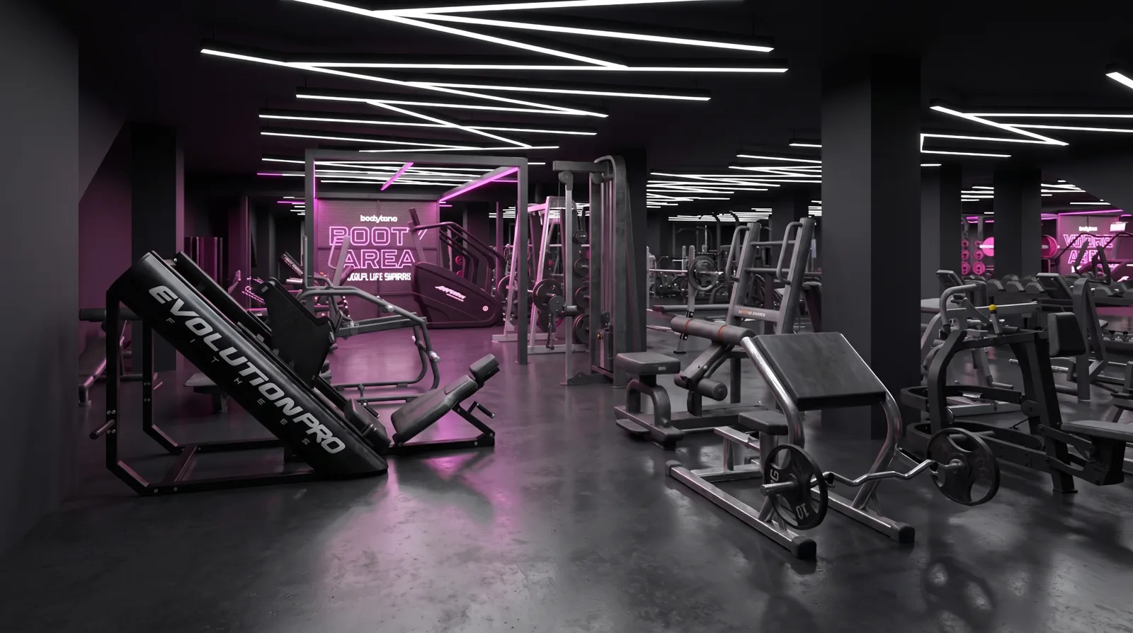 Zona de peso libre de A21 FITNESS 24h